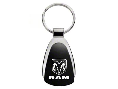 RAM Teardrop Key Fob; Black