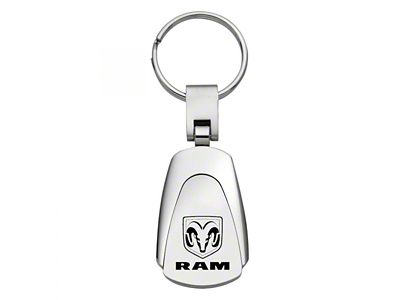 RAM Teardrop Key Fob; Chrome