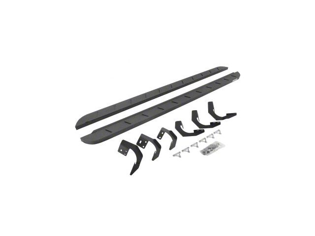 Go Rhino RB10 Slim Running Boards; Protective Bedliner Coating (15-18 RAM 1500 Quad Cab)