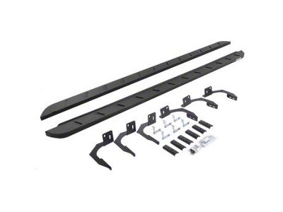 Go Rhino RB10 Slim Running Boards; Textured Black (09-14 RAM 1500 Quad Cab)