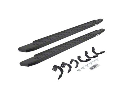 Go Rhino RB30 Running Boards; Protective Bedliner Coating (15-18 RAM 1500 Quad Cab)