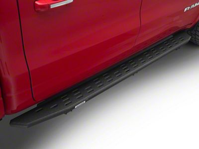 Go Rhino RB30 Running Boards; Protective Bedliner Coating (19-24 RAM 1500 Crew Cab)