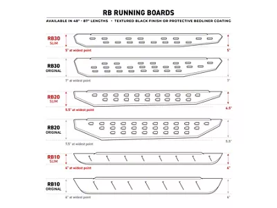 Go Rhino RB30 Running Boards; Textured Black (09-14 RAM 1500 Crew Cab)