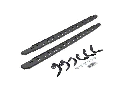 Go Rhino RB30 Slim Line Running Boards; Protective Bedliner Coating (15-18 RAM 1500 Crew Cab)