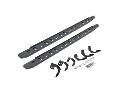 Go Rhino RB30 Slim Line Running Boards; Protective Bedliner Coating (15-18 RAM 1500 Quad Cab)