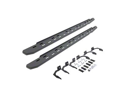 Go Rhino RB30 Slim Line Running Boards; Textured Black (09-14 RAM 1500 Quad Cab)