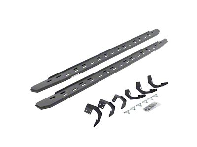 Go Rhino RB30 Slim Line Running Boards; Textured Black (15-18 RAM 1500 Crew Cab)