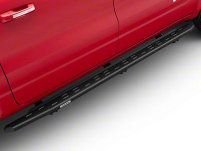 Go Rhino RB30 Slim Line Running Boards; Textured Black (19-25 RAM 1500 Crew Cab)