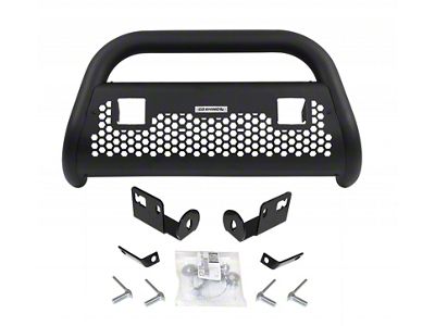 RC2 LR Bull Bar with Two Cube Light Mounting Brackets; Textured Black (19-24 RAM 1500, Excluding Rebel & TRX)