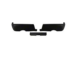 Rear Bumper Cover; Not Pre-Drilled for Backup Sensors; Gloss Black (09-18 RAM 1500 w/ Factory Dual Exhaust)
