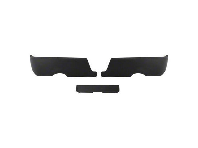 Rear Bumper Cover; Not Pre-Drilled for Backup Sensors; Matte Black (09-18 RAM 1500 w/ Factory Dual Exhaust)