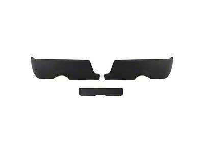Rear Bumper Cover; Not Pre-Drilled for Backup Sensors; Matte Black (09-18 RAM 1500 w/ Factory Dual Exhaust)