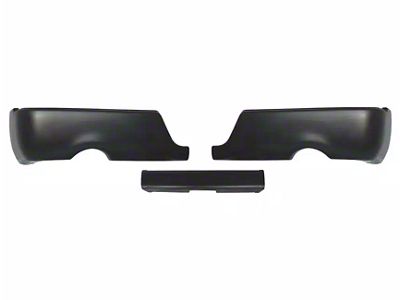 Rear Bumper Cover; Paintable ABS (09-18 RAM 1500 w/ Factory Dual Exhaust)