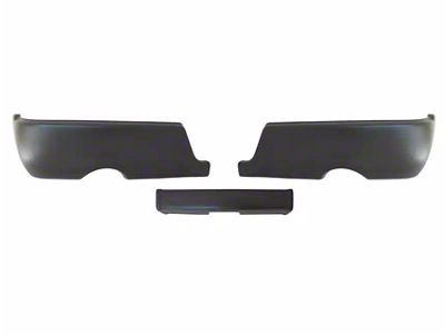 Rear Bumper Cover; Textured Black (09-18 RAM 1500 w/ Factory Dual Exhaust)
