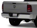 Rear Bumper; Not Pre-Drilled for Backup Sensors; Chrome (09-18 RAM 1500 w/o Factory Dual Exhaust)