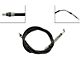 Rear Parking Brake Cable; 87-Inch; Driver Side (02-08 RAM 1500)