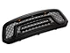Rebel Style Upper Replacement Grille with Amber LED Lights; Matte Black (13-18 RAM 1500, Excluding Rebel)