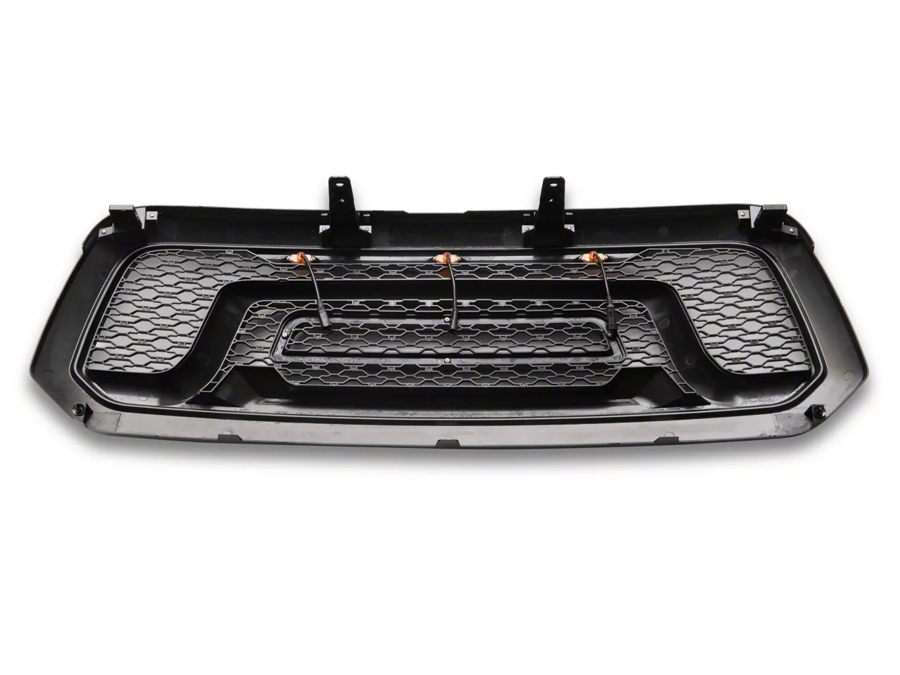 Matte Black Front Grille For Ram 1500 2013-2018 – With LED Off-Road Lights & RAM Letters, Direct Replacement, Aggressive Style