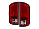 Version 2 LED Tail Lights; Chrome Housing; Red/Clear Lens (02-06 RAM 1500)