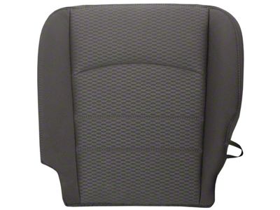 Replacement Bottom Bucket Seat Cover; Driver Side; Diesel Gray Cloth (13-18 RAM 1500 Express, SLT, Trademan; 13-16 RAM 1500 HFE; 2014 RAM 1500 ST)