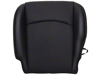 Replacement Bottom Seat Cover; Driver Side; Black Perforated Leather (13-17 RAM 1500 Laramie, Sport)