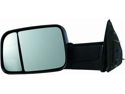 Replacement Manual Towing Mirror; Driver Side (10-12 RAM 1500)