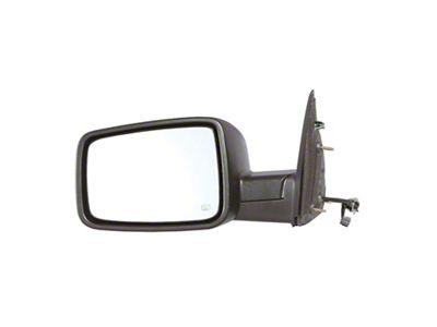 Replacement Powered Heated Mirror; Textured Black; Driver Side (09-13 RAM 1500)