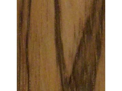 RETROLINER Real Wood Bed Liner; Black Limba Wood; HydroShine Finish; Polished Stainless Punched Bed Strips (09-18 RAM 1500 w/ 5.7-Foot Box & w/o RAM Box)