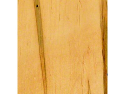 RETROLINER Real Wood Bed Liner; Wormy Maple Wood; HydroShine Finish; Polished Stainless Punched Bed Strips (09-18 RAM 1500 w/ 6.4-Foot Box & w/o RAM Box)