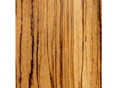 RETROLINER Real Wood Bed Liner; Zebra Wood; HydroSatin Finish; Mild Steel Punched Bed Strips (09-18 RAM 1500 w/ 5.7-Foot Box & w/o RAM Box)