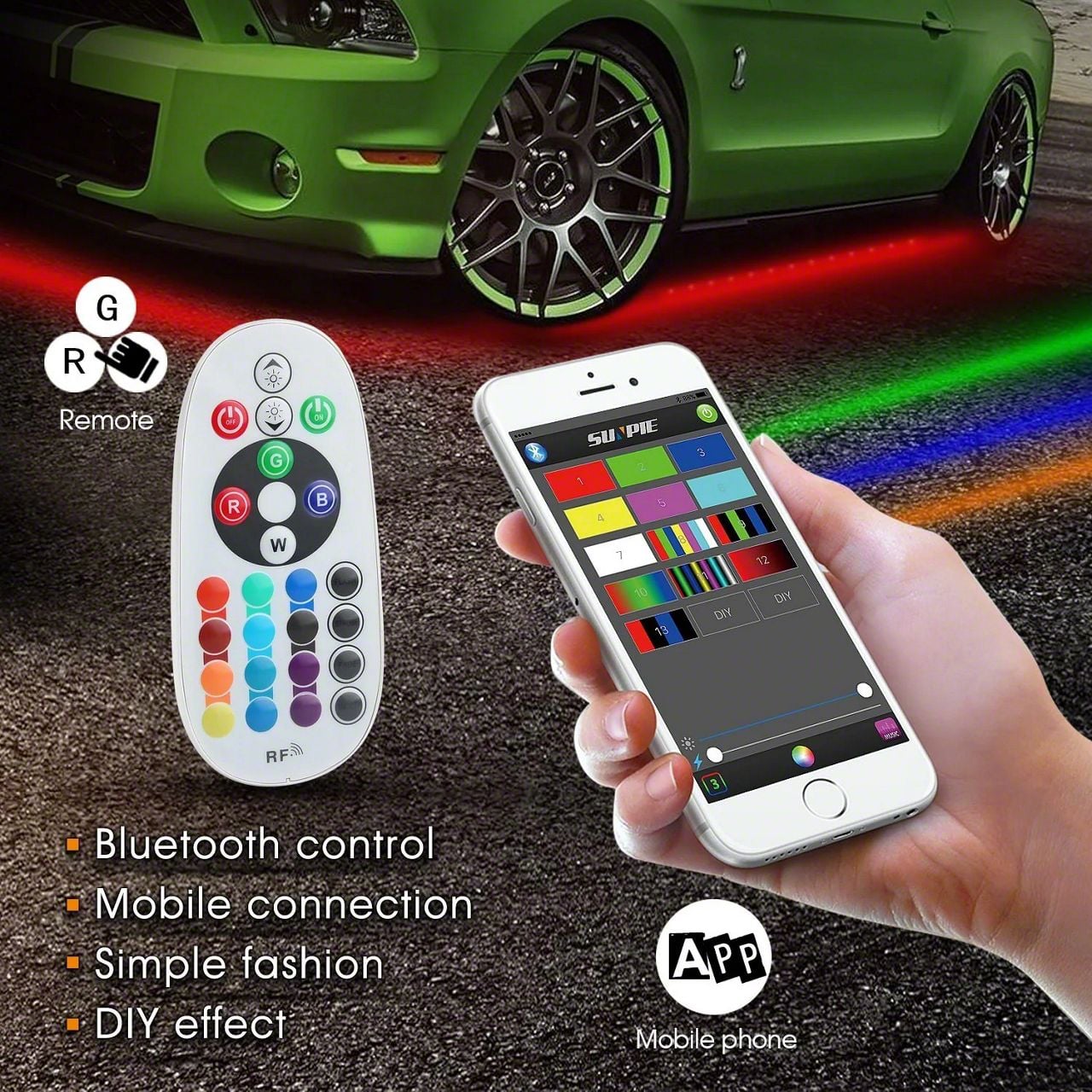 RAM 1500 RGB LED Underglow Lighting Kit (Universal; Some