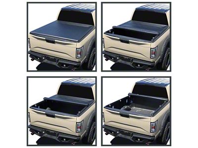 Roll Up Tonneau Cover; Black (09-18 RAM 1500 w/ 5.7-Foot Box & w/o RAM Box)