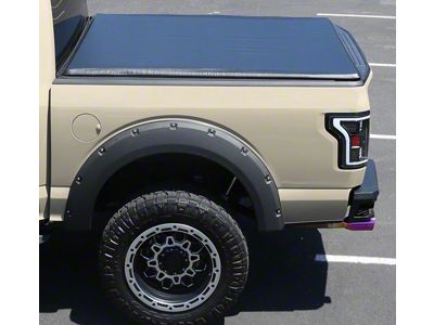 Roll Up Tonneau Cover; Black (02-18 RAM 1500 w/ 6.4-Foot Box)