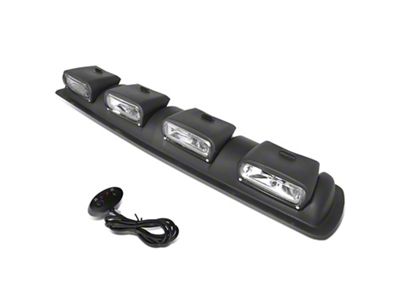 Roof Mounted Fog Lights with Switch; Clear (Universal; Some Adaptation May Be Required)