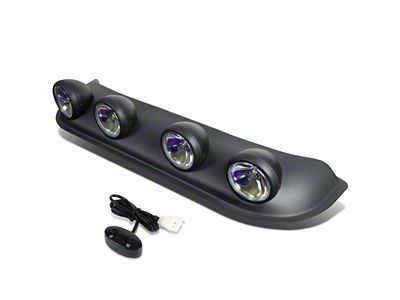 Roof Mounted Fog Lights with Switch; Neo-Chrome (Universal; Some Adaptation May Be Required)