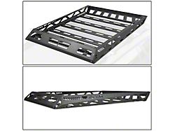 Roof Top Cargo Basket with Cargo Net; 47x36x5-Inch; Black (Universal; Some Adaptation May Be Required)