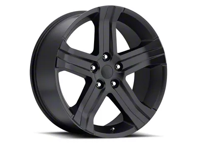 RT Replica Satin Black 5-Lug Wheel; 24x10; 25mm Offset (09-18 RAM 1500)