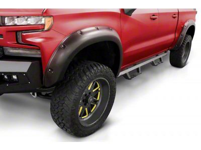 Ruff Riderz Fender Flares; Smooth Black (19-24 RAM 1500, Excluding Rebel & TRX)