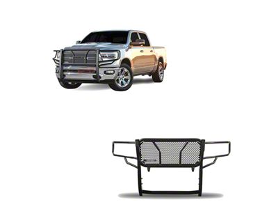 Rugged Heavy Duty Grille Guard; Black (19-24 RAM 1500, Excluding EcoDiesel, Rebel & TRX)