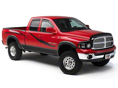 EGR Rugged Look Fender Flares; Black (02-08 RAM 1500)