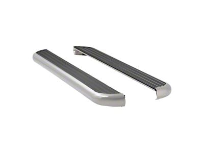 MegaStep 6.50-Inch Running Boards without Mounting Brackets; Polished Stainless (09-25 RAM 1500 Crew Cab)