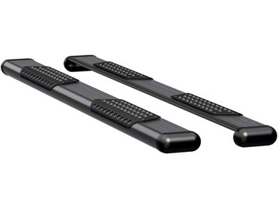 O-Mega II 6-Inch Oval Side Step Bars; Textured Black (19-25 RAM 1500 Quad Cab)