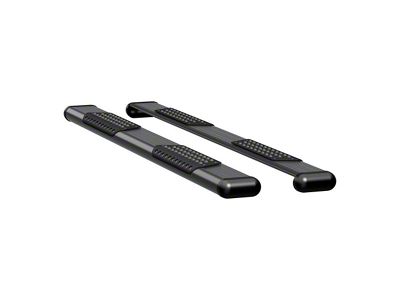 O-Mega II 6-Inch Oval Side Step Bars without Mounting Brackets; Textured Black (02-18 RAM 1500 Regular Cab w/ 6.4-Foot Box; 02-24 RAM 1500 Quad Cab, Crew Cab)