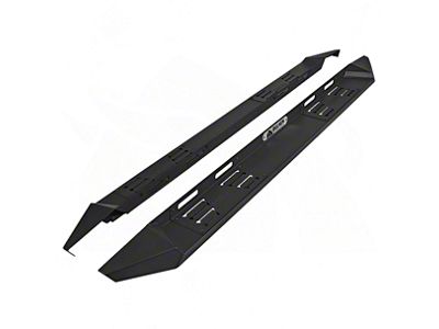 Rugged Running Boards; Satin Black (19-25 RAM 1500 Crew Cab)