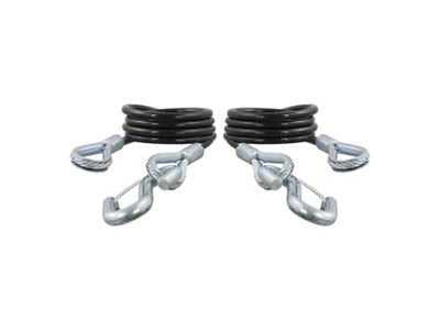 Safety Cables with Snap Hooks; 43-7/8-Inch; 3,500 lb.