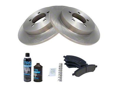 Semi-Metallic 5-Lug Brake Rotor and Pad Kit; Front (06-18 RAM 1500, Excluding SRT-10 & Mega Cab)