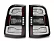 Sequential LED Tail Lights; Black Housing; Clear Lens (19-24 RAM 1500 w/ Factory Halogen Tail Lights)