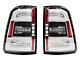 Sequential LED Tail Lights; Chrome Housing; Clear Lens (19-24 RAM 1500 w/ Factory Halogen Tail Lights)