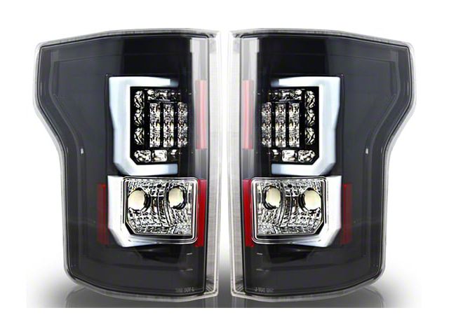 Sequential LED Tail Lights; Gloss Black Housing; Clear Lens (02-06 RAM 1500)