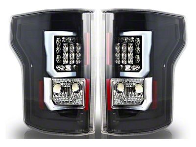 Sequential LED Tail Lights; Gloss Black Housing; Clear Lens (02-06 RAM 1500)